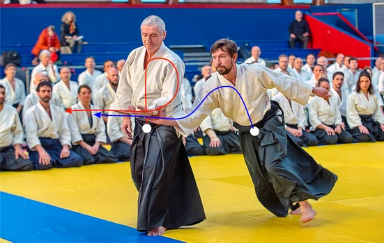 en aïkido traditionnel le ki ou tchi circule du tanden dans les membres
                                et va très loin